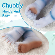 Load image into Gallery viewer, Vollence 20 inch Golden Eyes Avatar Sleeping Full Silicone Baby Doll