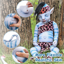 Load image into Gallery viewer, Vollence 20 inch Avatar Sleeping Full Silicone Baby Doll with Hair