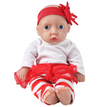 Load image into Gallery viewer, Vollence 11 Inch Full Silicone Baby Doll,Not Vinyl Material Dolls,Eyes Open Reborn Baby Doll