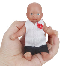 Load image into Gallery viewer, Vollence 4.7 inch Eye Open Full Silicone Mini Baby Dolls Real Baby Dolls