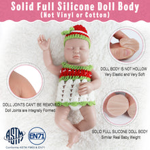 Load image into Gallery viewer, Vollence 14 inch Eye Closed Full Silicone Baby Dolls, Non Vinyl Dolls