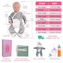 Load image into Gallery viewer, Vollence 17 inch Sleeping Full Silicone Baby Dolls