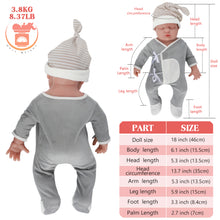 Load image into Gallery viewer, Vollence 18 inch Sleeping Realistic Reborn Baby Doll