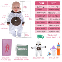 Load image into Gallery viewer, Vollence 14 inch Reborn Silicone Dolls Full Silicone Baby