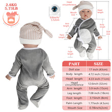 Load image into Gallery viewer, Vollence 17 inch Realistic Reborn Baby Doll
