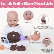 Load image into Gallery viewer, Vollence 17 inch Eye Open Full Silicone Baby Dolls