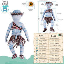 Load image into Gallery viewer, Vollence 20 inch Golden Eyes Avatar Sleeping Full Silicone Baby Doll