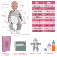 Load image into Gallery viewer, Vollence 17 inch Eye Open Full Silicone Baby Dolls