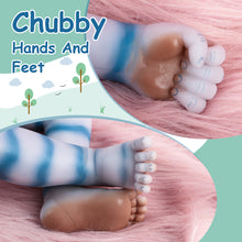 Load image into Gallery viewer, Vollence 20 inch Avatar Sleeping Full Silicone Baby Doll with Hair