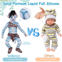 Load image into Gallery viewer, Vollence 20 inch Avatar Sleeping Full Silicone Baby Doll with Hair