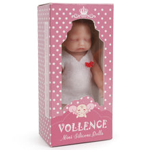 Load image into Gallery viewer, Vollence 4.7 inch Mini Full Silicone Baby Dolls with Bone Pocket Doll with Hair
