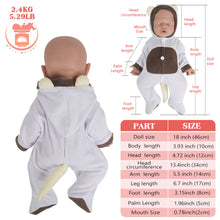 Load image into Gallery viewer, Vollence 18 inch Eye Closed Realistic Reborn Baby Doll
