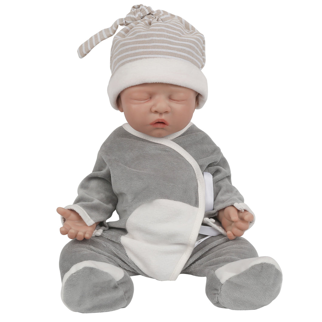Vollence 18 inch Eye Closed Realistic Reborn Baby Doll