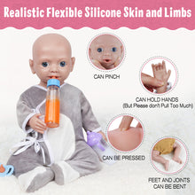 Load image into Gallery viewer, Vollence 19 inch Eye Open Full Silicone Baby Dolls
