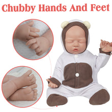 Load image into Gallery viewer, Vollence 18 inch Eye Closed Realistic Reborn Baby Doll
